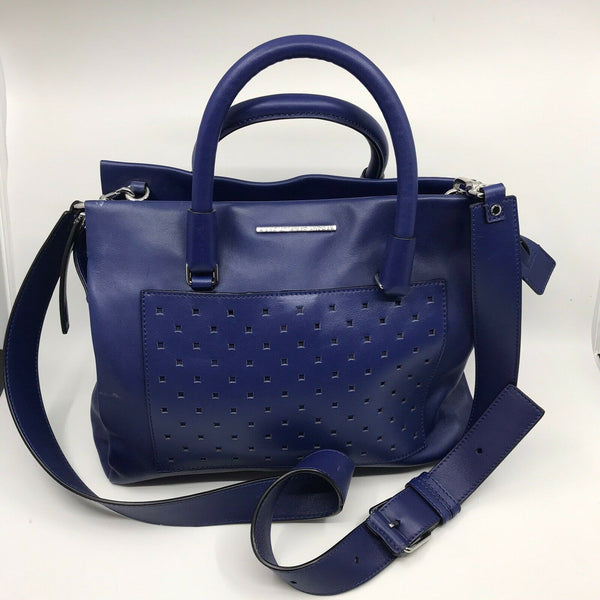 Marc Jacobs Blue Leather Handbag w crossbody Strap