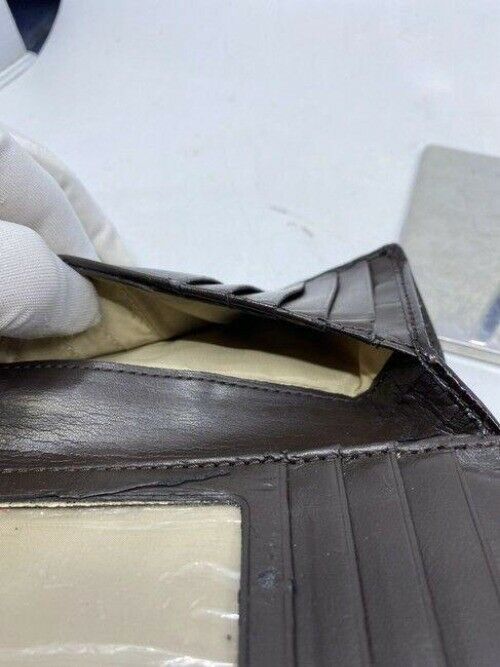 coach burgundy w pattent leather change compartment wallet