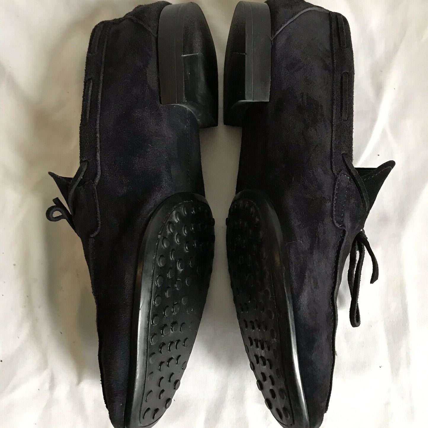 TOD’S Men’s Navy Suede Loafers Us Sz 10.5