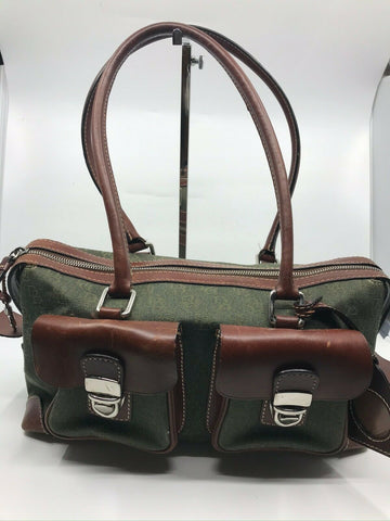 Dooney & Bourkek Brown Medium Canvas Tote