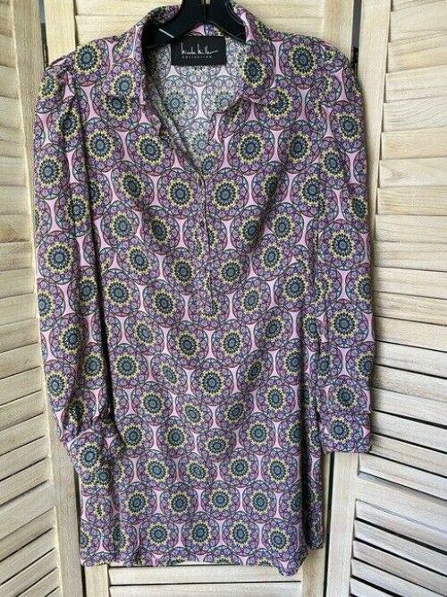 Nicole Miller Purple Green Blue Yellow Msrp Short Casual Dress