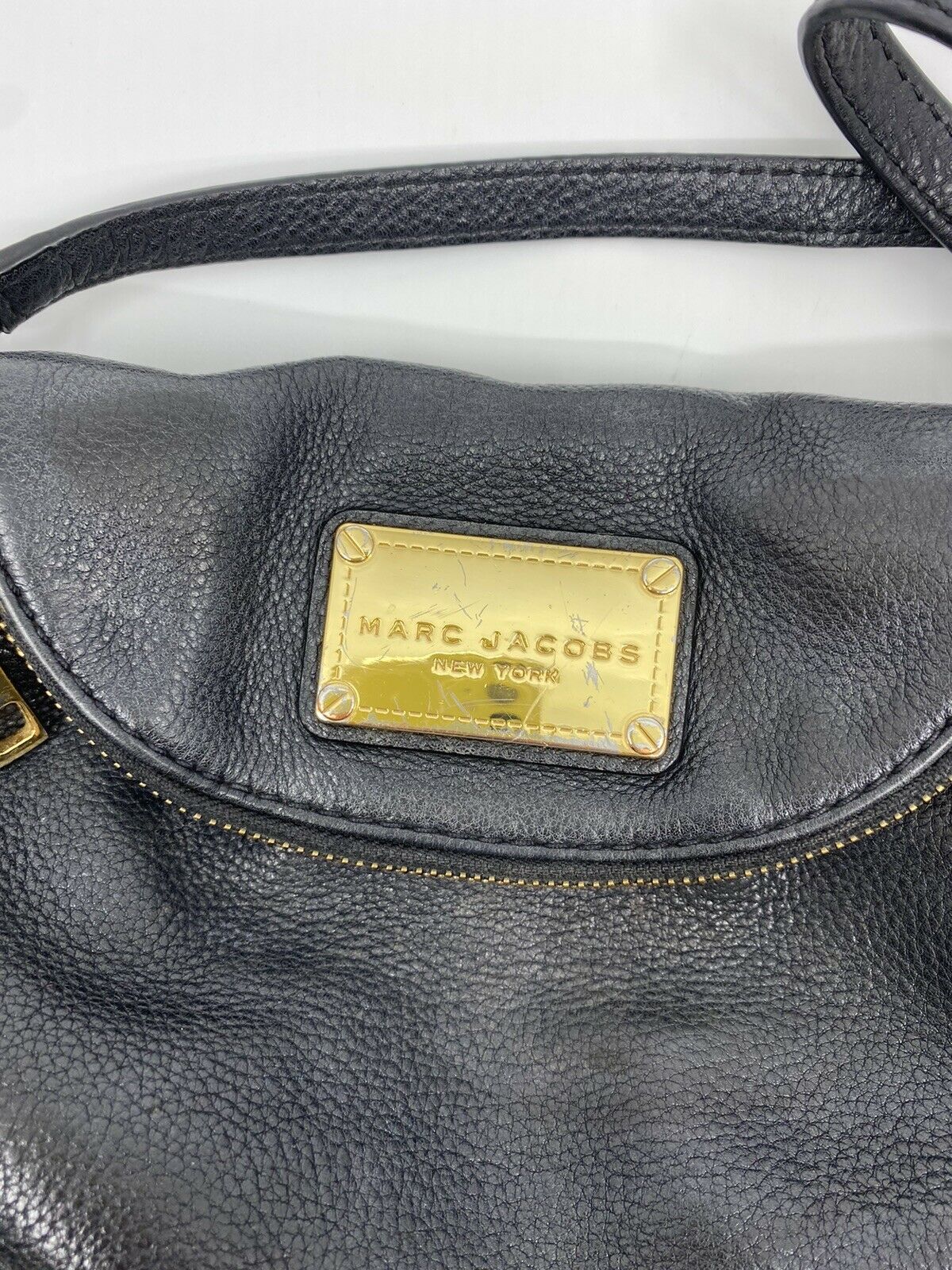 Marc Jacobs Medium Size Black Leather Crossbody