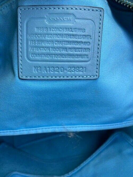 Coach shopping xl great condition msrp blue leather tote