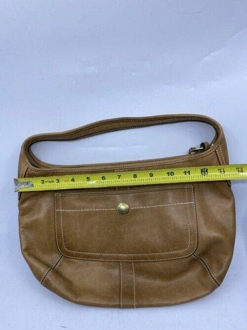 coach brown leather shoulder bag