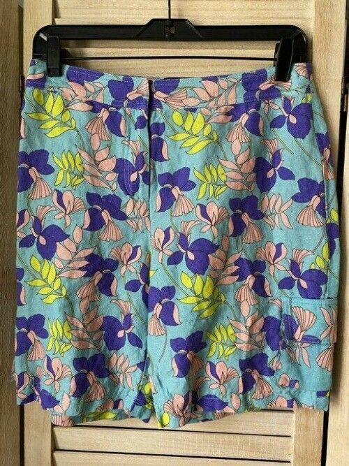 Nicole Miller multicolor new linen msrp small shorts