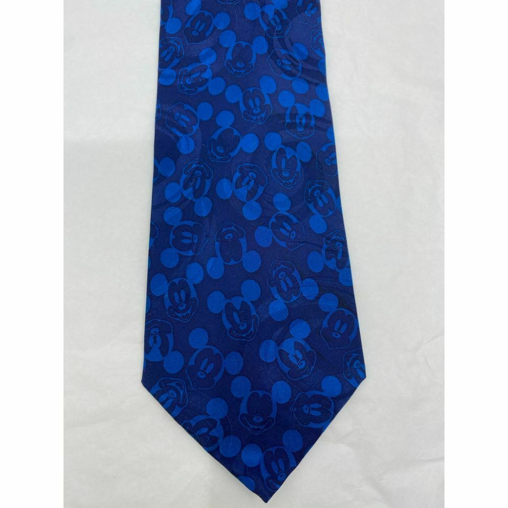 New! MICKEY MOUSE Disney Neck Tie Blue 100% Silk Handmade