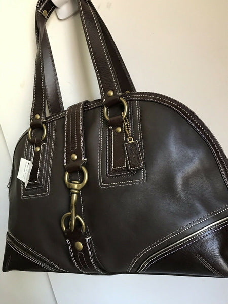 NWT! COACH  Large Brown Leather Shoulder Bag
