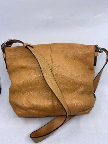 Coach medium orange leather cross body bag
