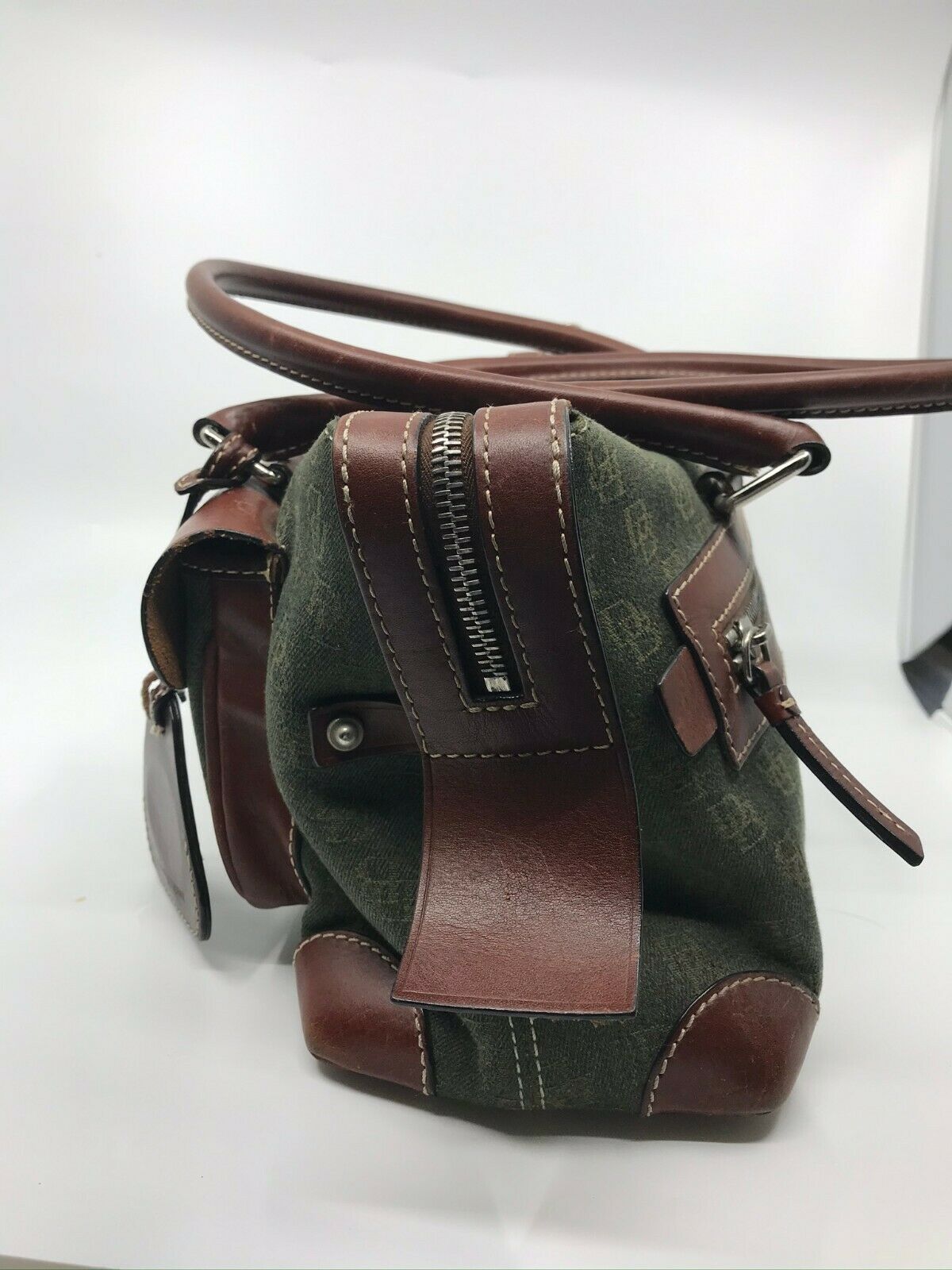 Dooney & Bourkek Brown Medium Canvas Tote