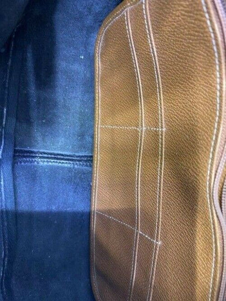 Dooney and Bourke vintage black tan leather cross body bag