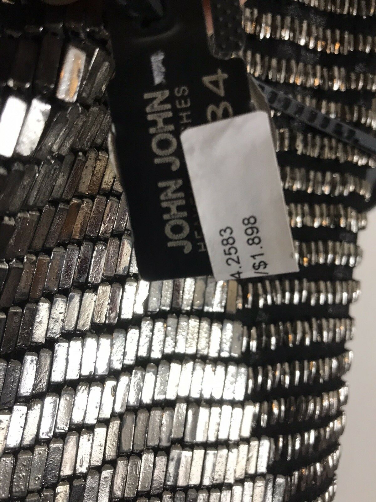 John John Lab Sequined Sample Dress Size 2