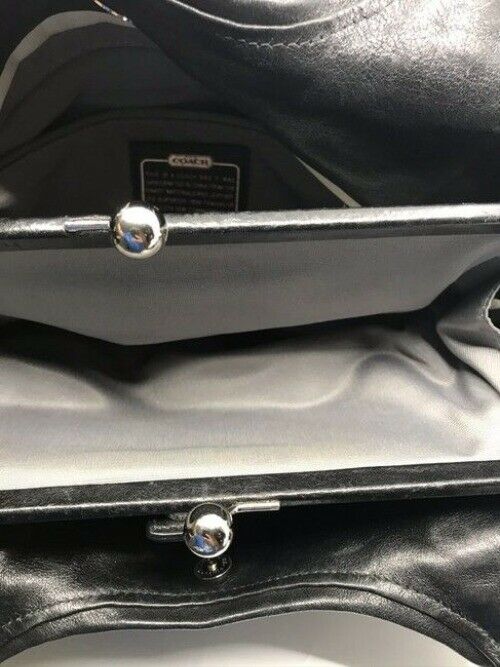 Coach Triple Compartment Style Large Blackgray Fabric Tote