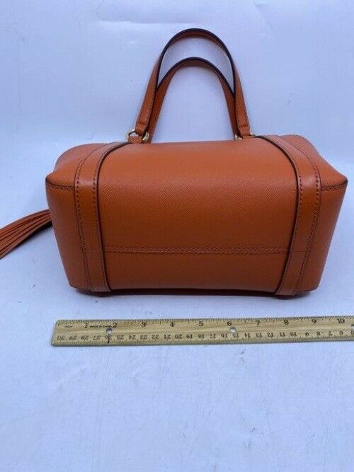 Michael Michael Kors Small Sullivan Convertible Top Zip Tote Orange Leather Cros