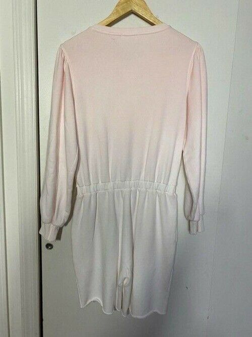 nicole miller pink white new french terry msrp