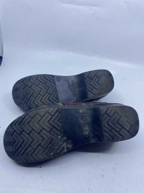 Dansko Black Red Purple Mulesslides Size Eu