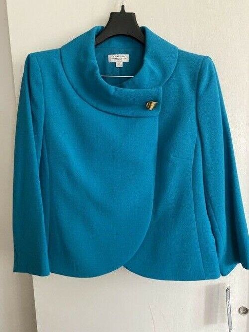 elie tahari teal w set pants in msrp activewear outerwear