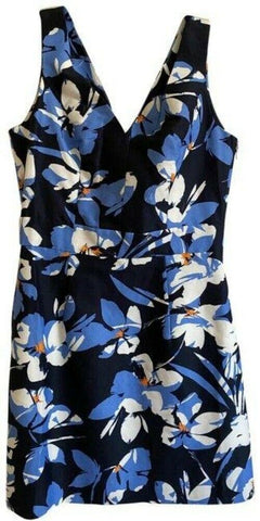 milly blue white new printed msrp short formal dress