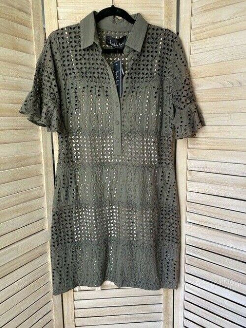 Nicole Miller Olive Msrp Short Casual Dress