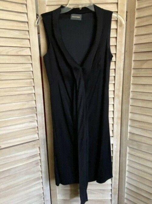 Zac Posen black new sleeveless symmetrical