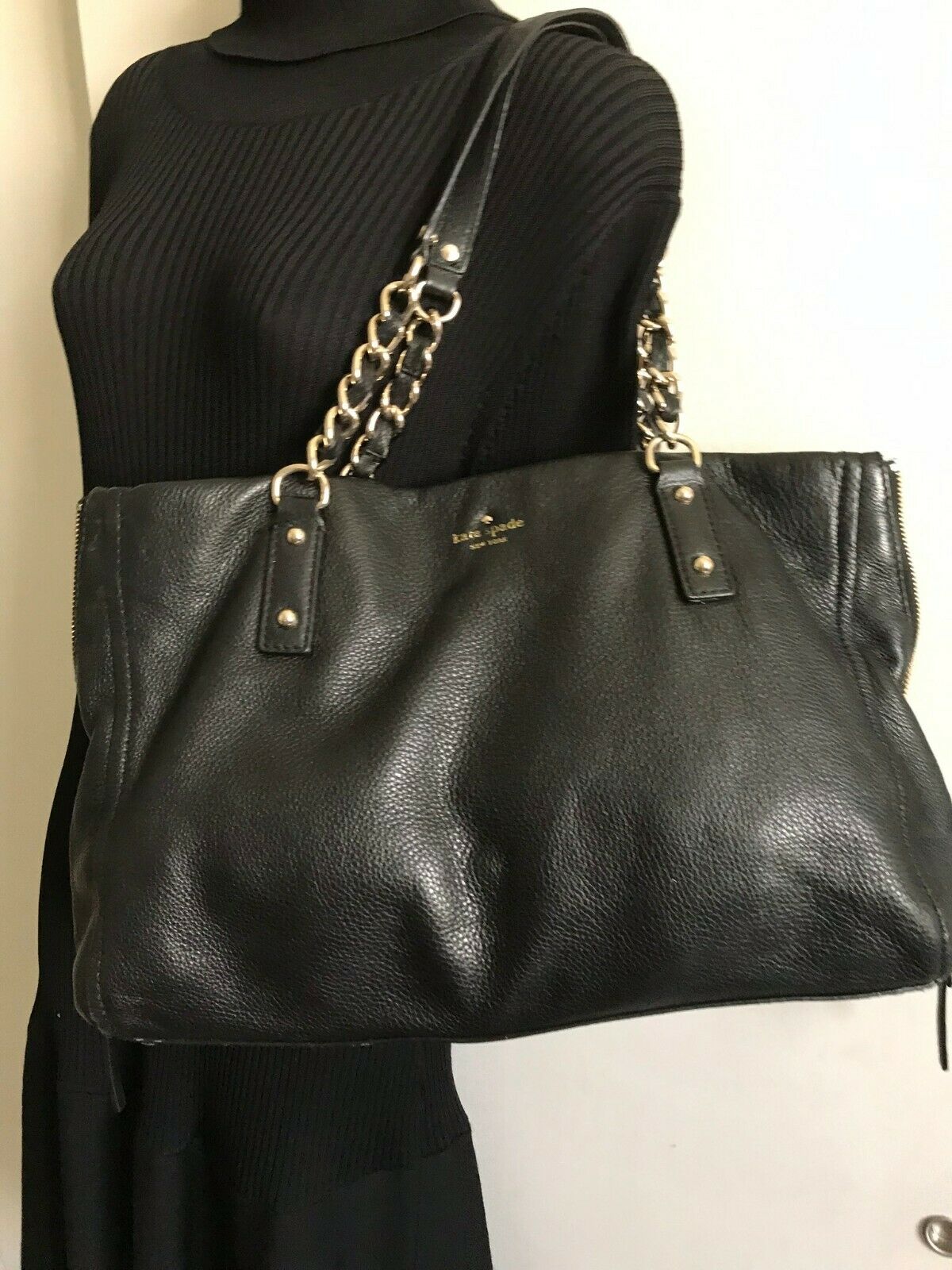 kate spade Large Leather Tote Shoulder Bag - White