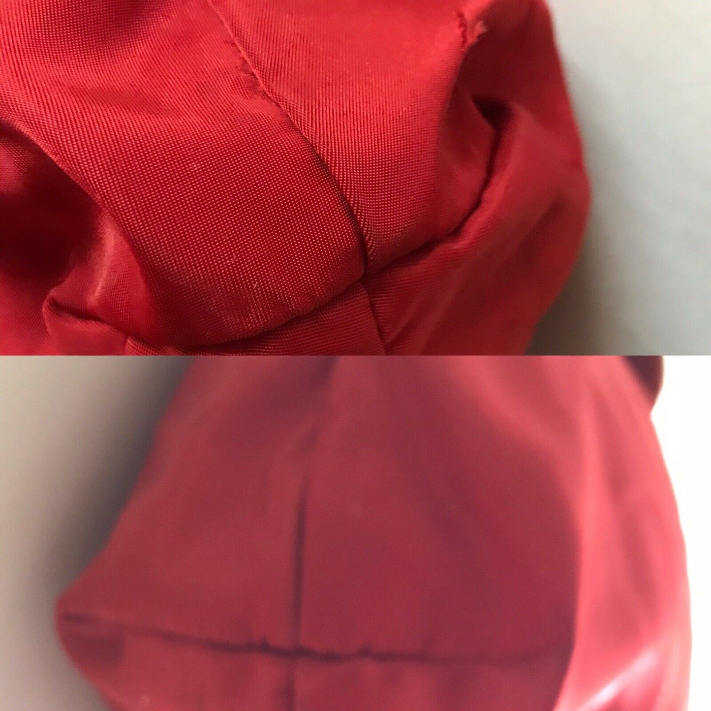 RALPH LAUREN Extra Large Red Nylon Tote With Leather Detail
