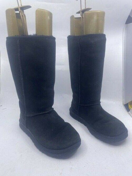 Ugg Australia Black Classic Slip On Tall Bootsbooties Size Us