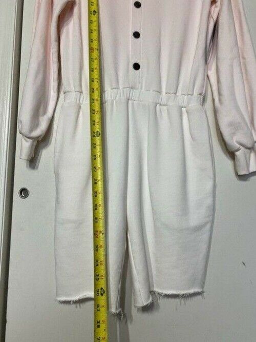 nicole miller pink white new french terry msrp