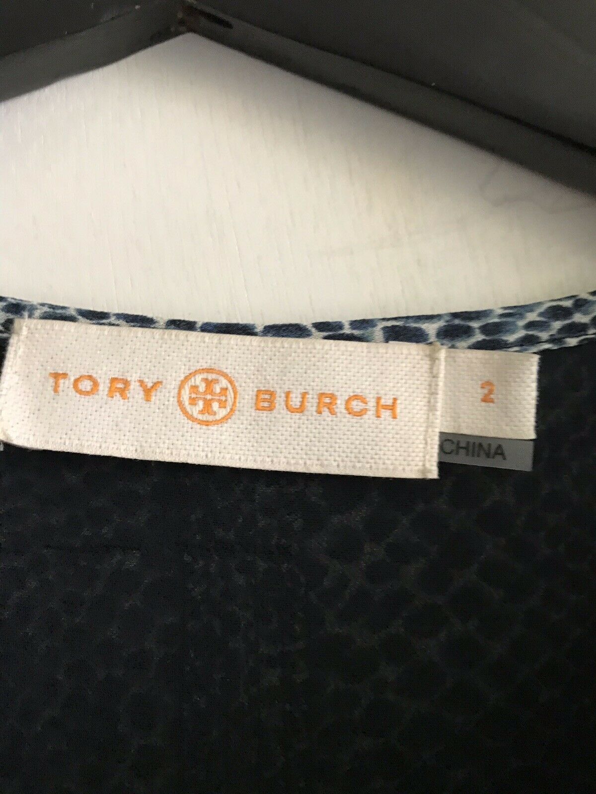 TORY BURCH Snake Print Silk LS  Dress