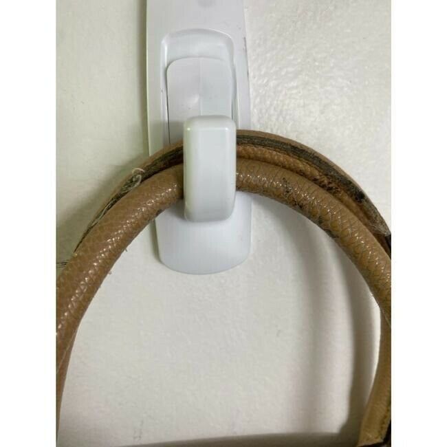 coach medium w adjustable strap tan leather cross body bag