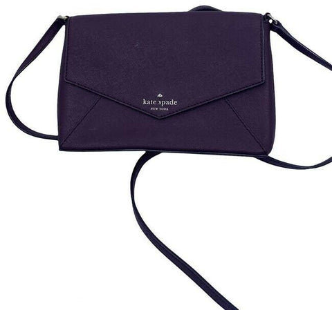 Kate Spade Cedar Street Monday Purple Leather Shoulder Bag