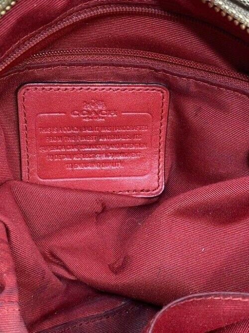Coach Medium Tote Msrp Beige Tan Jacquard Fabric Shoulder Bag
