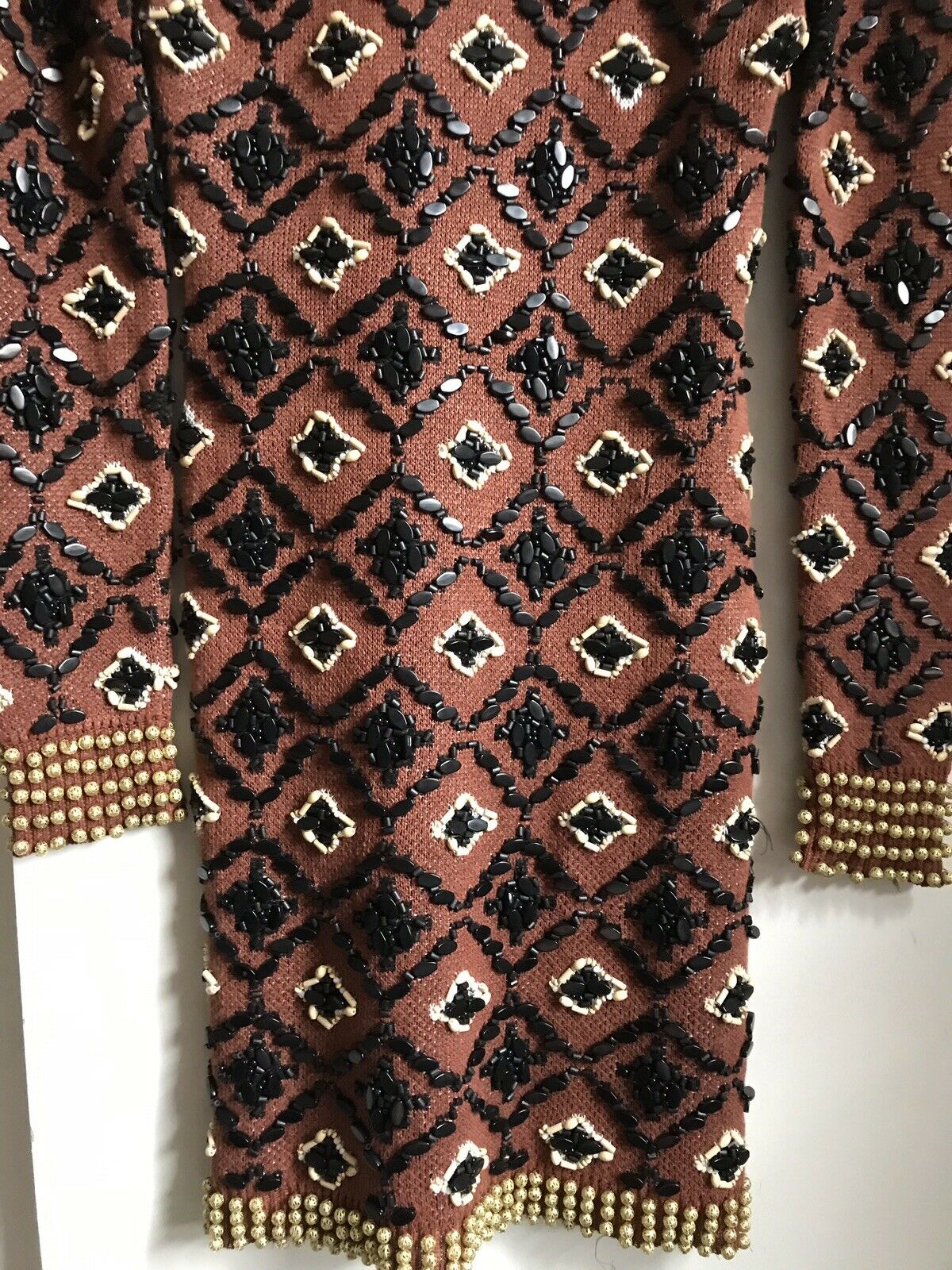 OPENING CEREMONY Beaded Linen Dress Medium