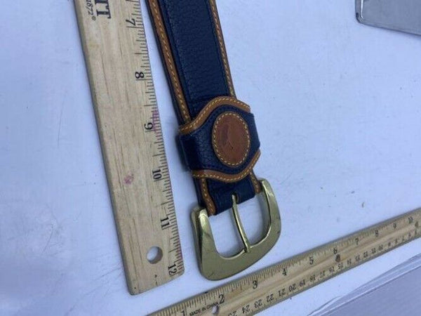 Dooney And Bourke Black Tan And Small Leather Belt