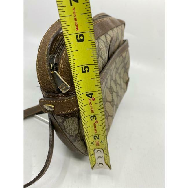 Gucci Vintage Brown Signature Crossbody Bag