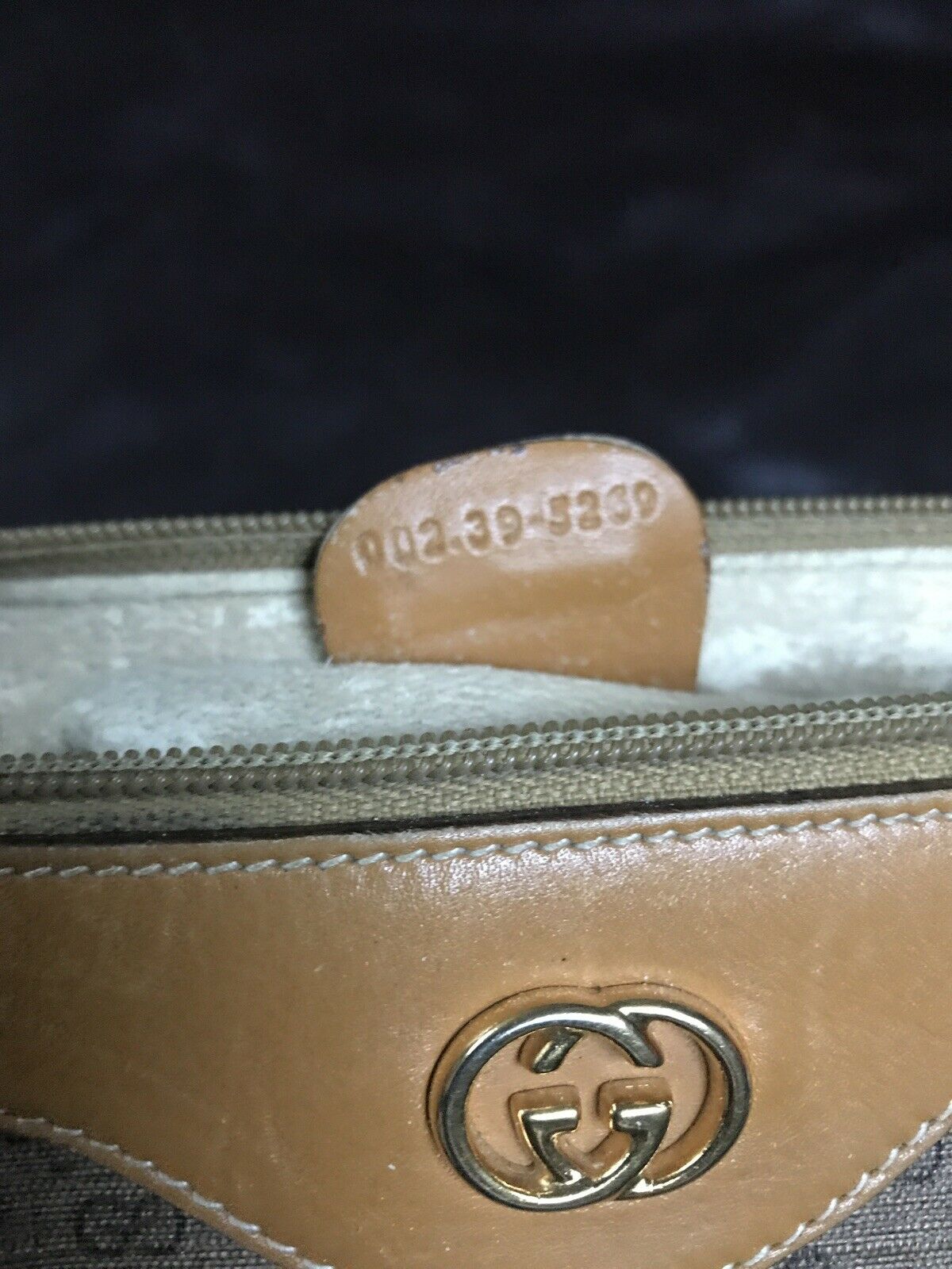 GUCCI Vintage Boston Bag Brown Coated Canvas