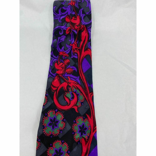 New! MICKEY MOUSE Disney Neck Tie Blue Red 100% Silk Handmade