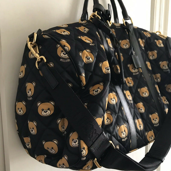 Moschino Quilted Teddy Bear Travel Bag