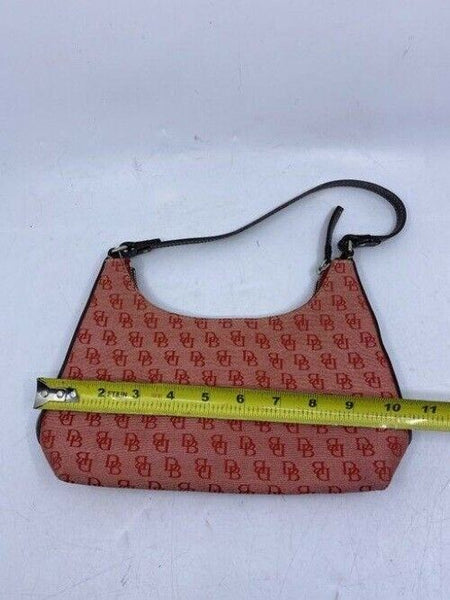 Dooney and Bourke mini purse red fabric hobo bag