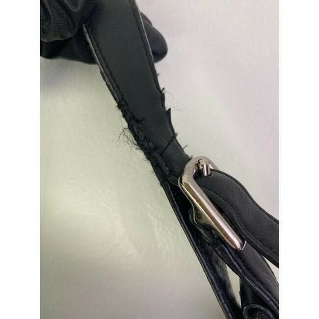 Coach Large Black Leather Hobo Bag