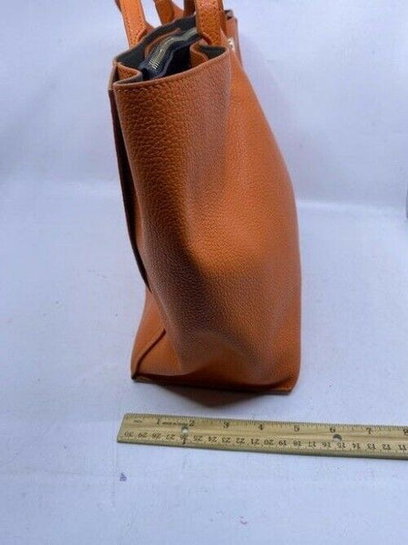 Furla Eden Orange Leather Shoulder Bag