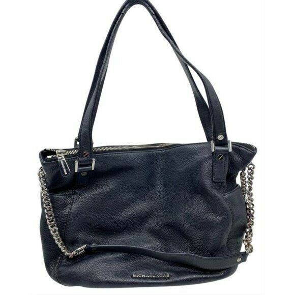 MICHAEL KORS Blue Large Leather Shoulder Bag $390
