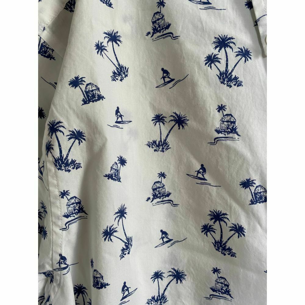 BONOBOS Blue White Printed Long Sleeve Button Down Shirt Size M