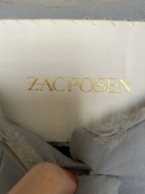 Zac Posen gray new feather msrp