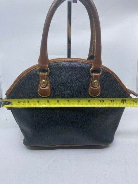 coach shoulder bag vintage handbag great find black brown leather tote