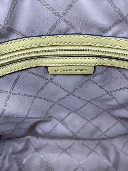 Michael Kors East West New Jet Set Top Zip Tote Buttercup Saffiano Leather Shoul
