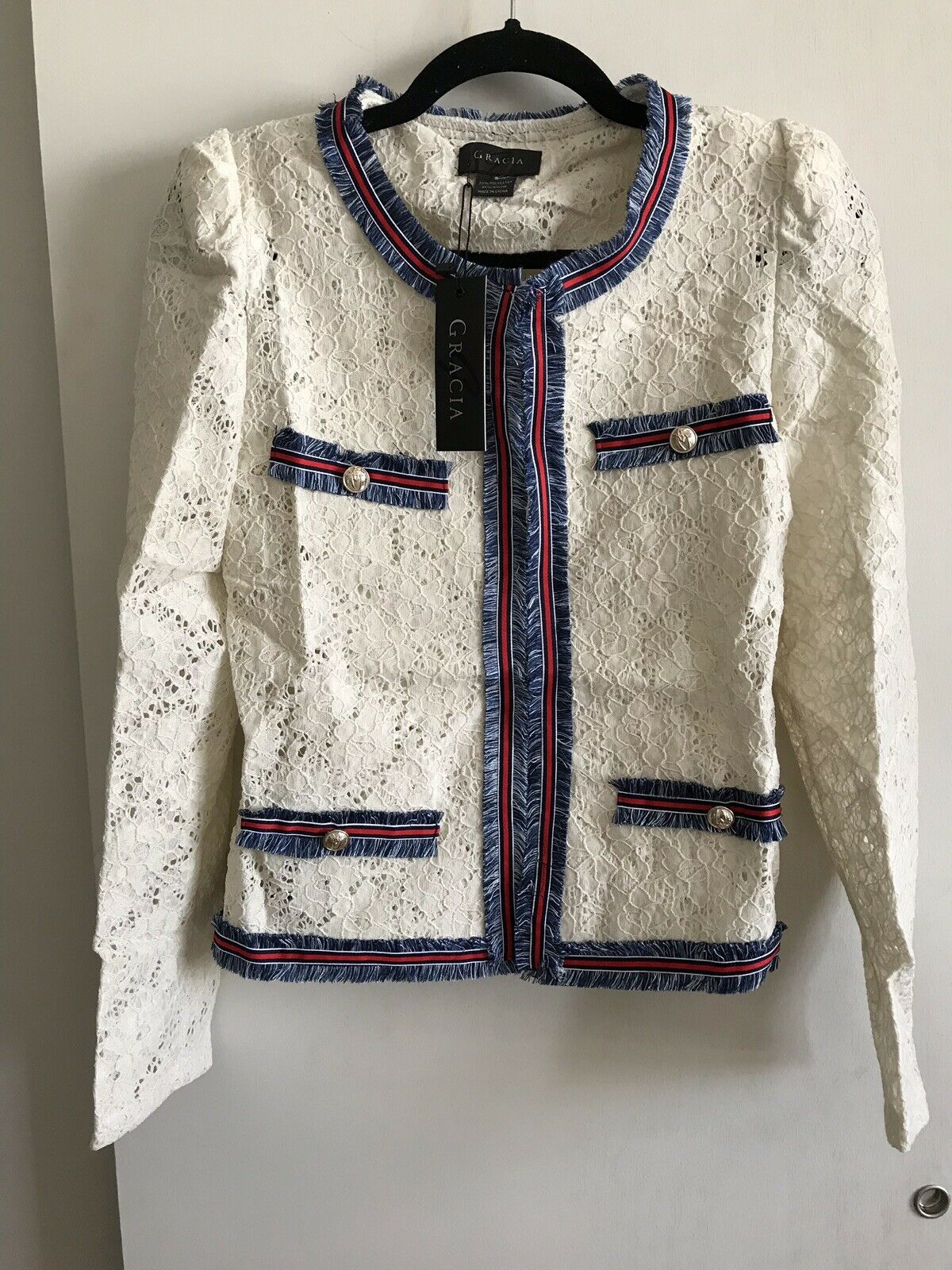 GRACIA NWT White Jacket
