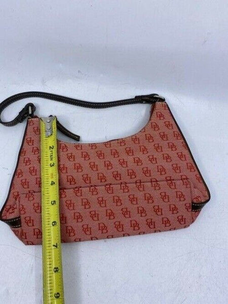 Dooney and Bourke mini purse red fabric hobo bag