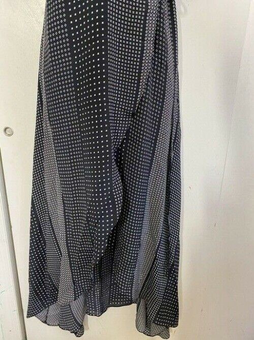 nicole miller black white new foulard hi lo msrp long formal dress