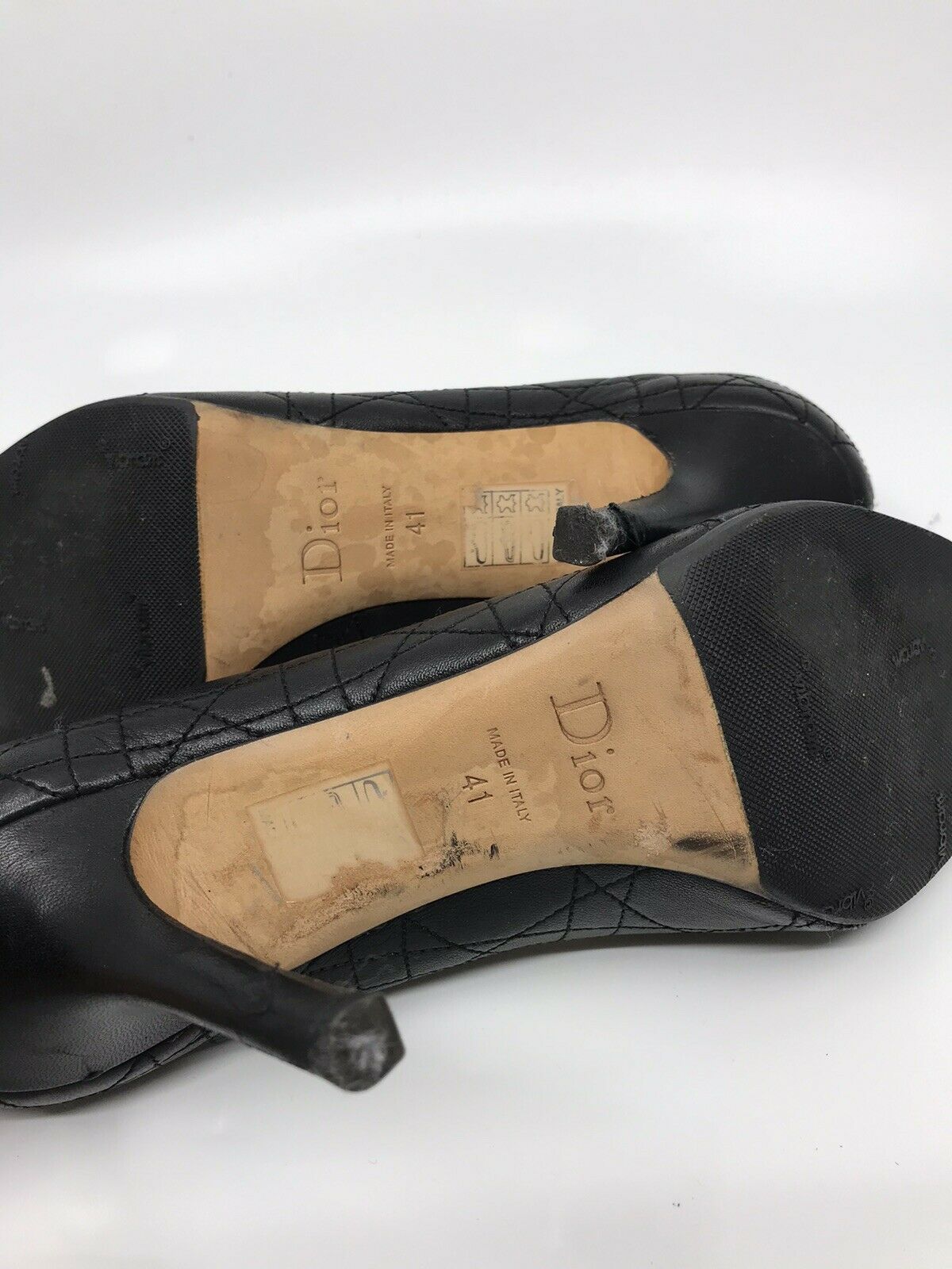 CHRISTIAN DIOR Women’s Cannage High Heel Punps Size 41
