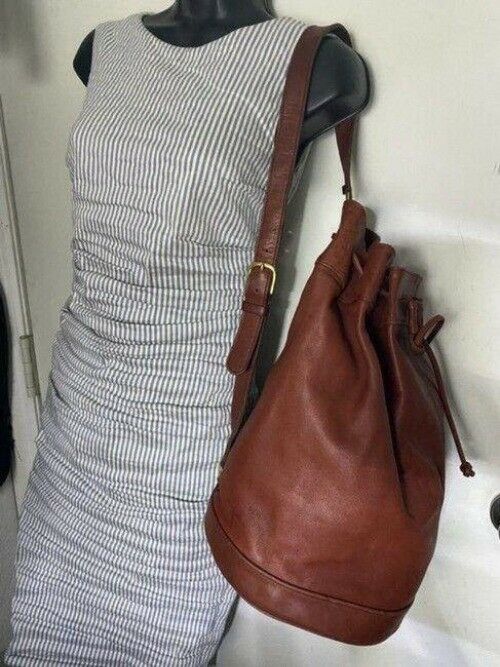 Coach Burgundy Leather Backpack